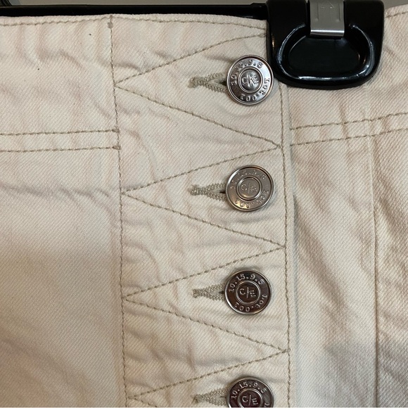 Current/Elliott Mini Jean Wrap Skirt Size 27 - Picture 5 of 13